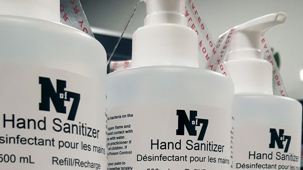 North of 7 hand sanitizer